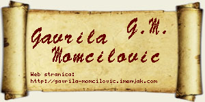 Gavrila Momčilović vizit kartica